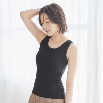 ズレないカップ付き オールインワンブラトップ