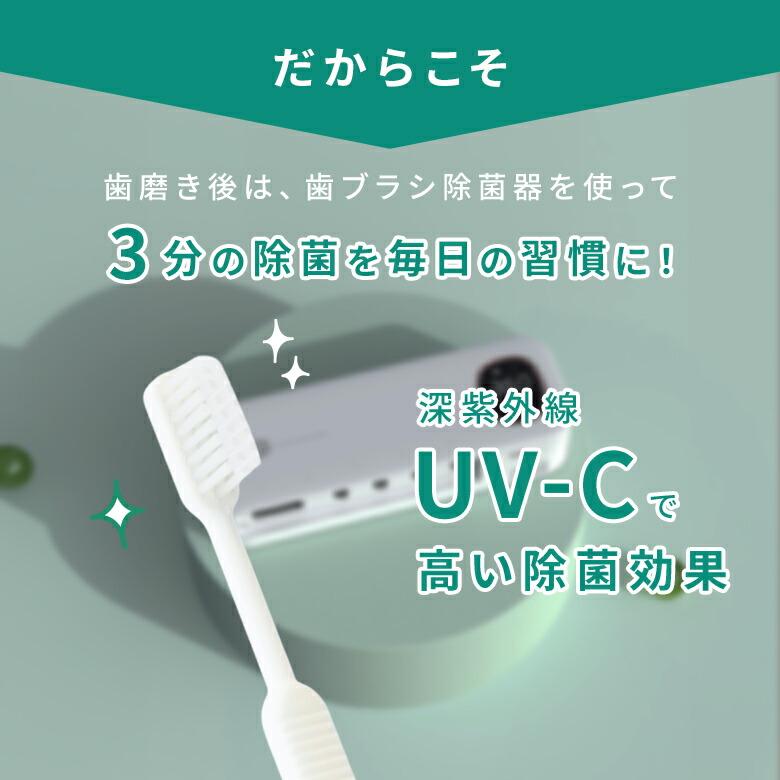 P3 - 壁掛け式 UV-C 歯ブラシ除菌・収納ホルダー