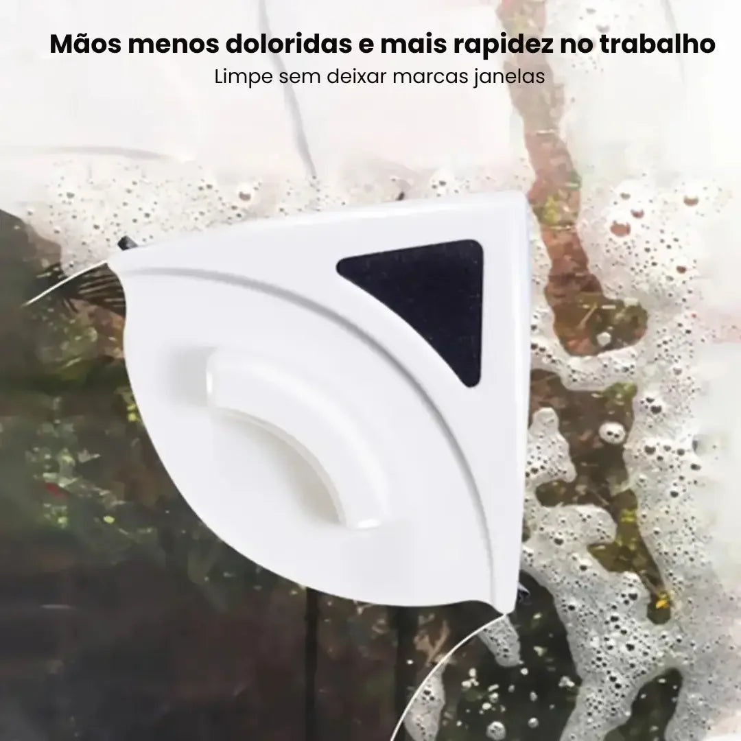 両面マグネット式ガラスクリーナー｜内側・外側を同時清掃、厚さ6mmまで対応