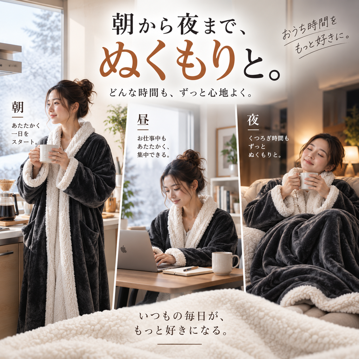 【2026年冬モデル】NUKUMO 着るあったか毛布